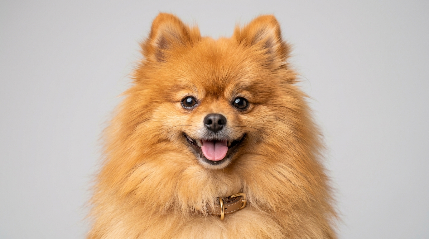 Pomeranian dog portrait