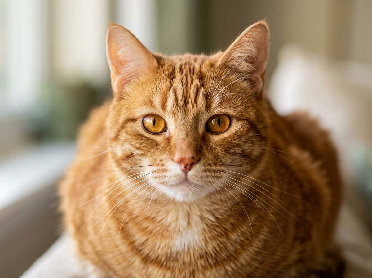 An orange cat